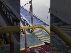 Σκάλα αποβαθρών αλουμινίου CCS με τις ράγες χεριών & υποδοχή για την αποβάθρα, λιμένας