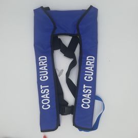 150N μπλε ναυτικό σακάκι ζωής ακτοφυλακής διογκώσιμο με τον κύλινδρο του CO2 33g